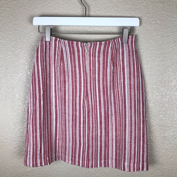 *MOVING SALE* BP Red and White Striped Skirt - Picture 2 of 5